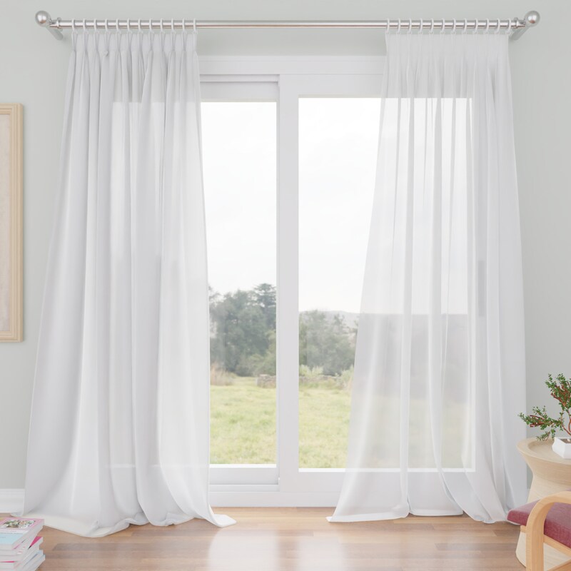 Custom Sheer Pleated Curtains